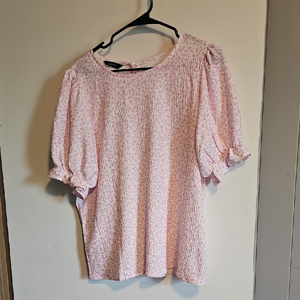 Amazon Light Pink Patterned Blouse